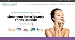 Desktop Screenshot of bellevuemedispa.com